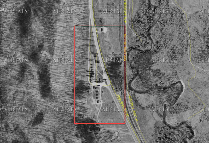 Hillside Cabins - 1956 Aerial
